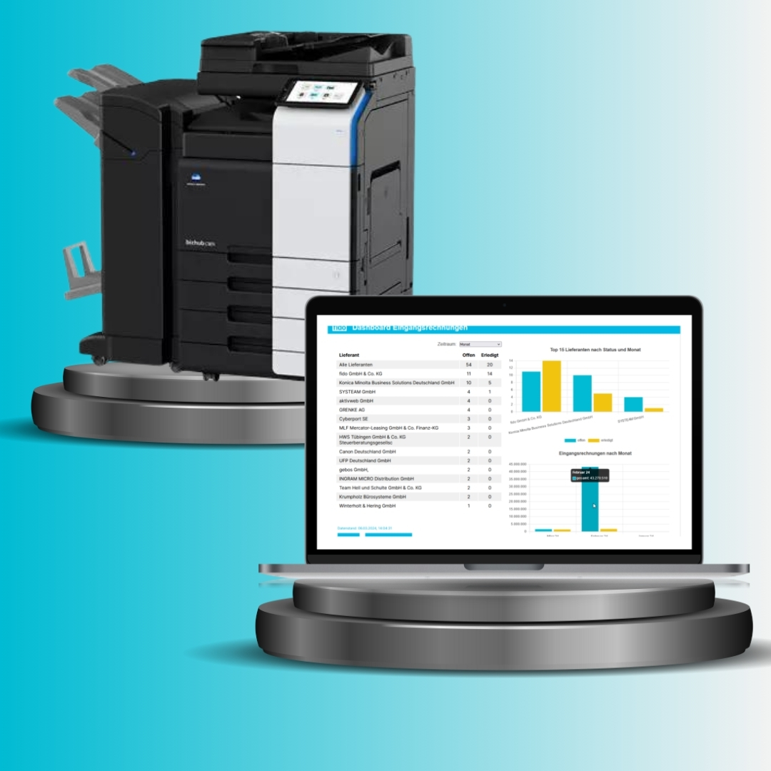 Bundle: Konica Minolta bizhub C301i inkl. fido | easy invoice App