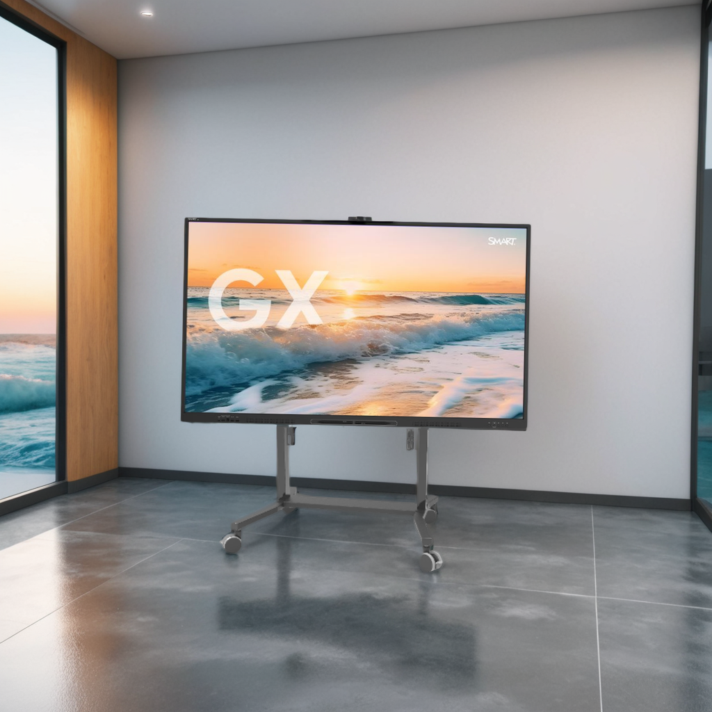 Komplett-L&ouml;sung: SMART Board GX186 V3 (86 Zoll) Board + elektrisches Fahrgestell + 4K Kamera