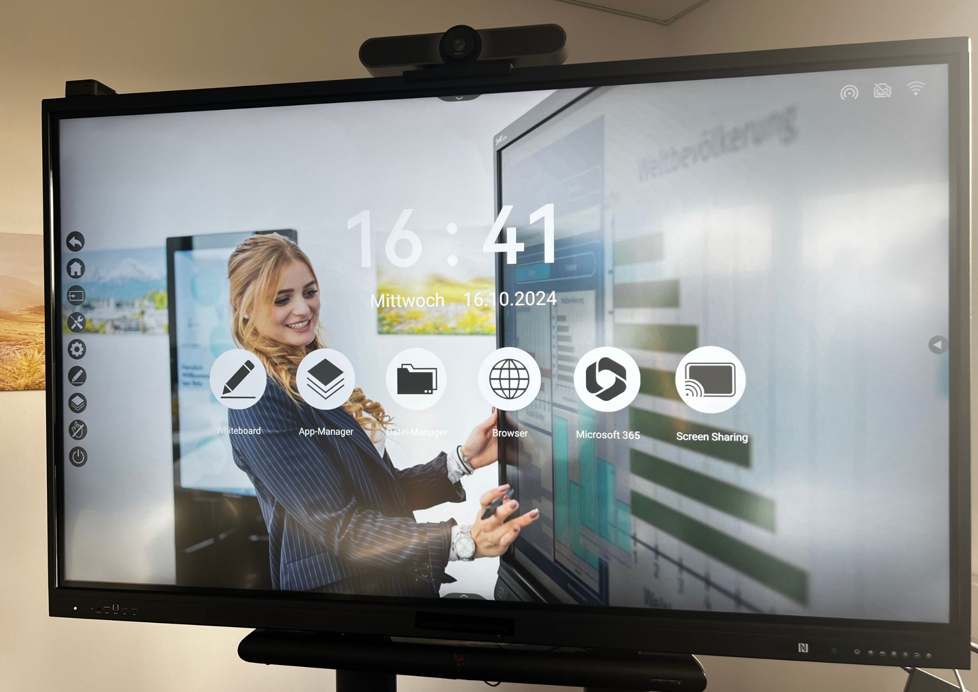 galneoscreen V5 &ndash; High-End Touchscreen-Whiteboard f&uuml;r Unternehmen (65&ndash;98 Zoll)