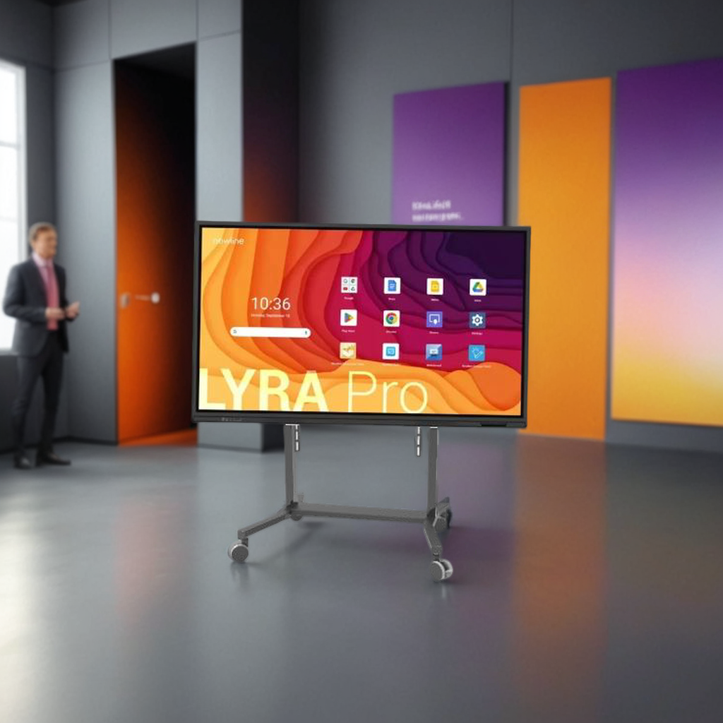 Bundle: Lyra Smartboard 86 Zoll Touch-Bildschirm inkl. elektrischem Fahrgestell und 4K Kamera